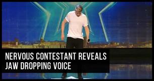 Nervous Contestant's Voice Stuns Judges Nervous Contestant's Voice Stuns Judges