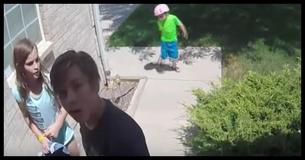 Man Captures These Three Neighbor Kids On Camera As They Sneak Onto His Porch Man Captures These Three Neighbor Kids On Camera As They Sneak Onto His Porch