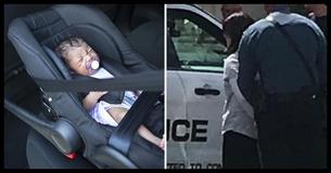Cops Rescue Baby Crying Alone In Hot Car, When Mother Returns From Shopping She Loses It Cops Rescue Baby Crying Alone In Hot Car, When Mother Returns From Shopping She Loses It