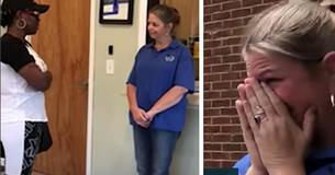 Una madre le pide a la profesora de su hija que salga para sorprenderla y la profesora exclama Una madre le pide a la profesora de su hija que salga para sorprenderla y la profesora exclama