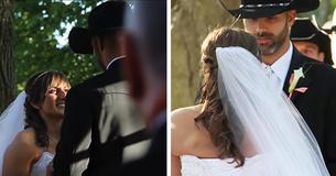 Bride Joins Cowboy At Altar, But Everyone Stares In Amazement At Her From The Waist Down Bride Joins Cowboy At Altar, But Everyone Stares In Amazement At Her From The Waist Down