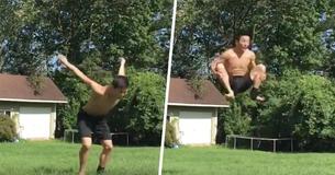 You Can't Miss This Guy Pulling Off An Impossible Backflip You Can't Miss This Guy Pulling Off An Impossible Backflip