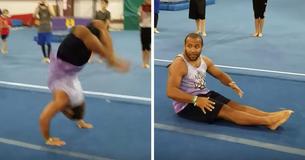 This Guy Nails An Incredible Backflip - The Best Part? He Starts Sitting Down! This Guy Nails An Incredible Backflip - The Best Part? He Starts Sitting Down!
