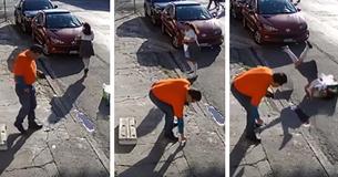 A Girl Is Walking On The Street And Collapses Out Of Nowhere From One Second To The Next A Girl Is Walking On The Street And Collapses Out Of Nowhere From One Second To The Next