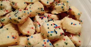 Funfetti Shortbread Cookie Bites Are The Cutest Holiday Cookies You Are Going To Make This Year Funfetti Shortbread Cookie Bites Are The Cutest Holiday Cookies You Are Going To Make This Year