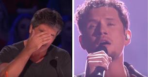 Simon se conmueve en una trasmisión en directo durante emotiva interpretación en America's Got Talent Simon se conmueve en una trasmisión en directo durante emotiva interpretación en America's Got Talent