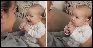 Reaktion dieses Babys auf singende Mutter bringt unsere Herzen zum Schmelzen Reaktion dieses Babys auf singende Mutter bringt unsere Herzen zum Schmelzen