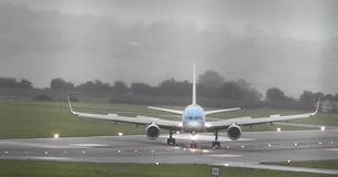 Harsh Weather Caused By Storm Callum Forces Pilot To Land Plane Sideways In Terrifying Video Harsh Weather Caused By Storm Callum Forces Pilot To Land Plane Sideways In Terrifying Video