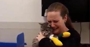 This Heart Wrenching Video Shows Moment Cat Who Ran Off Into California Wild Fire Gets Reunited With Her Owner This Heart Wrenching Video Shows Moment Cat Who Ran Off Into California Wild Fire Gets Reunited With Her Owner