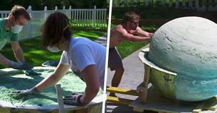 Friends Create The World’s Biggest Bath Bomb And Then Toss It In Swimming Pool, Followed By A Huge Colorful Splash Friends Create The World’s Biggest Bath Bomb And Then Toss It In Swimming Pool, Followed By A Huge Colorful Splash