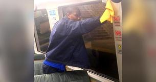 Man Cleaning Subway Car Was Working An Extra Shift When He Heard A Cry For Help & Ran To Save A Life. Man Cleaning Subway Car Was Working An Extra Shift When He Heard A Cry For Help & Ran To Save A Life.