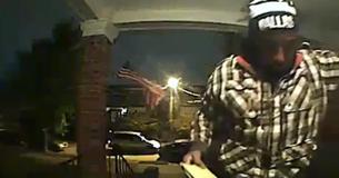 Woman Underestimates The Intentions Of A stranger Outside Her Front Door After Receiving An Alert From Her Home Surveillance System Woman Underestimates The Intentions Of A stranger Outside Her Front Door After Receiving An Alert From Her Home Surveillance System