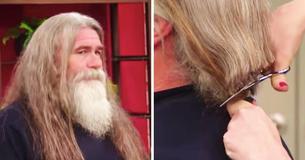 He Hasn’t Cut Hair Since His Mother Passed Away. Years Later, It’s Finally Time To See Who’s Hiding Underneath He Hasn’t Cut Hair Since His Mother Passed Away. Years Later, It’s Finally Time To See Who’s Hiding Underneath