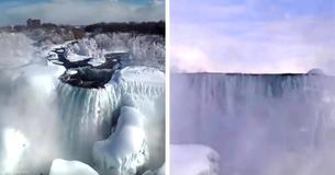 Niagara Falls Freezes Over As Polar Vortex Hits The US Niagara Falls Freezes Over As Polar Vortex Hits The US