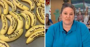 Student Noticed Lunch Lady Was Writing Messages On The Bananas And Now The School Has Taken Action Student Noticed Lunch Lady Was Writing Messages On The Bananas And Now The School Has Taken Action