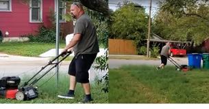 She Sees Her Father Who’s Been Divorced From Mother For 30 Years In Her Yard, Realizes He’s Mowing Her Lawn She Sees Her Father Who’s Been Divorced From Mother For 30 Years In Her Yard, Realizes He’s Mowing Her Lawn