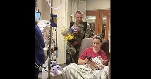 Mother In Hospital With Twin Preemies Believes She's Texting Overseas Husband But Wait Until She Realizes He's Behind Her Mother In Hospital With Twin Preemies Believes She's Texting Overseas Husband But Wait Until She Realizes He's Behind Her