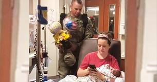 Wife Texts Deployed Husband About Twin Preemies, Not Knowing He's Standing Behind Her Wife Texts Deployed Husband About Twin Preemies, Not Knowing He's Standing Behind Her