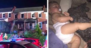 Mother Can't Reach Baby And Dog Stuck In Burning House - Dog Sacrifices Himself To Save Her Mother Can't Reach Baby And Dog Stuck In Burning House - Dog Sacrifices Himself To Save Her