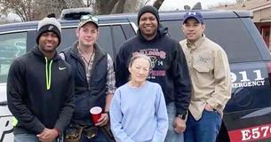 Widow Facing Fines 'Couldn't Believe' When Cops Show Up To Build Her Fence Widow Facing Fines 'Couldn't Believe' When Cops Show Up To Build Her Fence