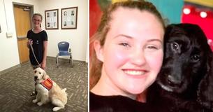 Teen Given New Service Dog From Former NFL Player & Wife After Hers Was Shot To Death In Her Yard Teen Given New Service Dog From Former NFL Player & Wife After Hers Was Shot To Death In Her Yard