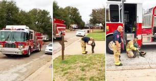 Air Force Captain Gets Help from Firefighters To Surprise Age 3 Son After 6-Month Deployment Air Force Captain Gets Help from Firefighters To Surprise Age 3 Son After 6-Month Deployment
