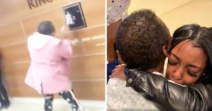 Mother Can't Contain Her Enthusiasm As She Rings Bells To Announce She Is Cancer Free Mother Can't Contain Her Enthusiasm As She Rings Bells To Announce She Is Cancer Free