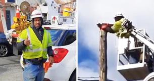 Telecommunications Company Suspends Worker For Using Work Equipment To Rescue Cat Telecommunications Company Suspends Worker For Using Work Equipment To Rescue Cat