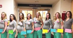 Nine Labour And Delivery Nurses At Same Hospital Are All Pregnant At The Same Time Nine Labour And Delivery Nurses At Same Hospital Are All Pregnant At The Same Time