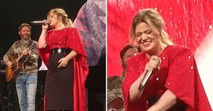 Kelly Clarkson's Husband Slyly Replaces Guitarist On Stage As She Sings Emotional Song Kelly Clarkson's Husband Slyly Replaces Guitarist On Stage As She Sings Emotional Song