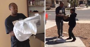Dad Forces Sobbing Son To Destroy His PlayStation With A Boulder As Punishment For Bad Grades Dad Forces Sobbing Son To Destroy His PlayStation With A Boulder As Punishment For Bad Grades