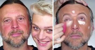 Dad Allows 15-Year-Old Beauty Blogger Son To Give Him Makeover Dad Allows 15-Year-Old Beauty Blogger Son To Give Him Makeover