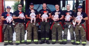 7 Firefighter Dads From Oklahoma Did A Photo Shoot With Their 7 Newborns, And Their Pictures Are So Adorable 7 Firefighter Dads From Oklahoma Did A Photo Shoot With Their 7 Newborns, And Their Pictures Are So Adorable