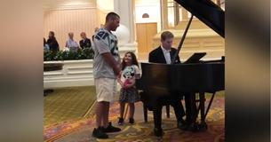 Little Girl Makes Fireman Dad Sing In Lobby Only To Unleash Haunting Voice Bringing Room To Standstill Little Girl Makes Fireman Dad Sing In Lobby Only To Unleash Haunting Voice Bringing Room To Standstill