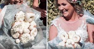 Bride Ditches Flowers And Carries Bouquet Of Doughnuts Down The Aisle Bride Ditches Flowers And Carries Bouquet Of Doughnuts Down The Aisle
