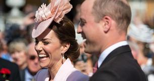 Kate Middleton Joins The Queen, At Buckingham Palace, In A Luminous Pink Alexander McQueen Coat Dress Kate Middleton Joins The Queen, At Buckingham Palace, In A Luminous Pink Alexander McQueen Coat Dress