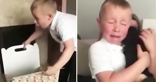 Boy Cries Tears Of Joy After Grandparents Surprise Him With Puppy Boy Cries Tears Of Joy After Grandparents Surprise Him With Puppy