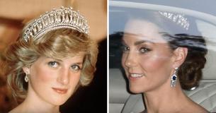 Kate Middleton chama a atenção com a tiara preferida da falecida Princesa Diana em Jantar de Estado com Donald Trump Kate Middleton chama a atenção com a tiara preferida da falecida Princesa Diana em Jantar de Estado com Donald Trump