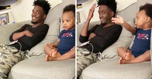 Je ne peux pas m'empêcher de regarder cette vidéo ridiculement adorable d'un bébé qui parle en charabia à son père Je ne peux pas m'empêcher de regarder cette vidéo ridiculement adorable d'un bébé qui parle en charabia à son père