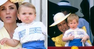 Prinz Louis trug das Outfit, das auch schon Prinz Harry als Baby bei Trooping The Colour an hatte Prinz Louis trug das Outfit, das auch schon Prinz Harry als Baby bei Trooping The Colour an hatte