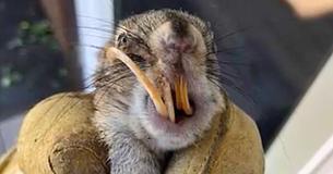 Farmer Finds Squirrel With Curly, Overgrown Teeth And Takes Him Home To Save His Life Farmer Finds Squirrel With Curly, Overgrown Teeth And Takes Him Home To Save His Life