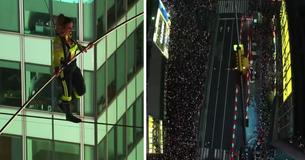 ‘Flying Wallendas’ Make History By Walking On High Wire 25 Stories Over Times Square On Live TV ‘Flying Wallendas’ Make History By Walking On High Wire 25 Stories Over Times Square On Live TV