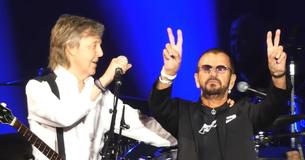 The Beatles Stars Paul McCartney And Ringo Starr Reunite At Dodger Stadium The Beatles Stars Paul McCartney And Ringo Starr Reunite At Dodger Stadium