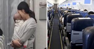 Mother Takes Little Baby Along On Flight But Turns Heads When She Starts Handing Out 'Baggies' To Passengers Mother Takes Little Baby Along On Flight But Turns Heads When She Starts Handing Out 'Baggies' To Passengers