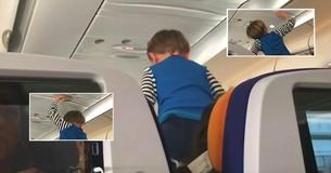 Un pasajero publica el video de la rabieta que tuvo un niño durante un vuelo de 8 horas Un pasajero publica el video de la rabieta que tuvo un niño durante un vuelo de 8 horas