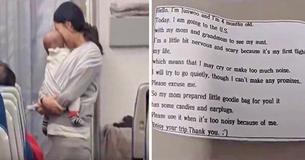 Mother Brings Four-Month-Old On Plane But Turns Heads When She Starts Giving Out 'Baggies' To Passengers Mother Brings Four-Month-Old On Plane But Turns Heads When She Starts Giving Out 'Baggies' To Passengers