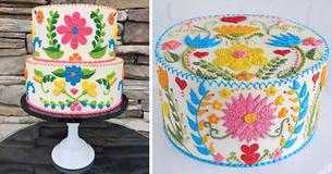 Cake Artist Leslie Vigil Bakes Beautiful Cakes And Makes Them Look Like They’re Embroidered Cake Artist Leslie Vigil Bakes Beautiful Cakes And Makes Them Look Like They’re Embroidered