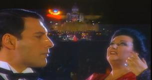 Freddie Mercury e cantora de ópera, Montserrat Caballé, fazem lindo dueto de Freddie Mercury e cantora de ópera, Montserrat Caballé, fazem lindo dueto de