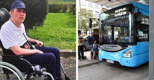 Motorista expulsa todos os passageiros do seu ônibus por não darem espaço a um cadeirante Motorista expulsa todos os passageiros do seu ônibus por não darem espaço a um cadeirante