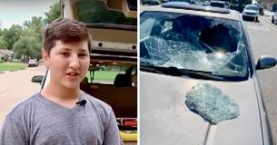 Un enfant de 12 ans vient à la rescousse d'un nourrisson coincé dans une voiture chaude en brisant le pare-brise Un enfant de 12 ans vient à la rescousse d'un nourrisson coincé dans une voiture chaude en brisant le pare-brise